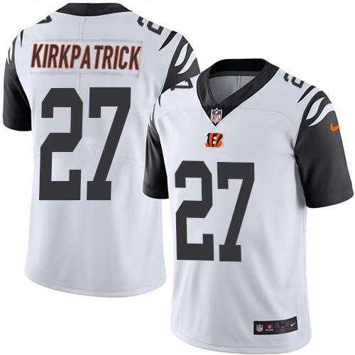 Nike Men & Women & Youth Bengals 27 Dre Kirkpatrick White Color Rush Limited Jersey,We sell and wholesale Nike Men & Women & Youth Bengals 27 Dre Kirkpatrick White Color Rush Limited Jersey on line form chian!